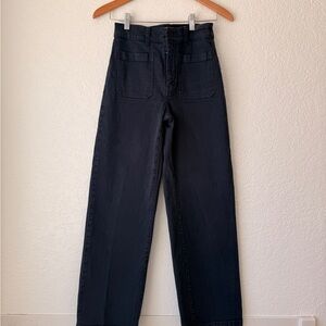 High-Waisted Black Jeans